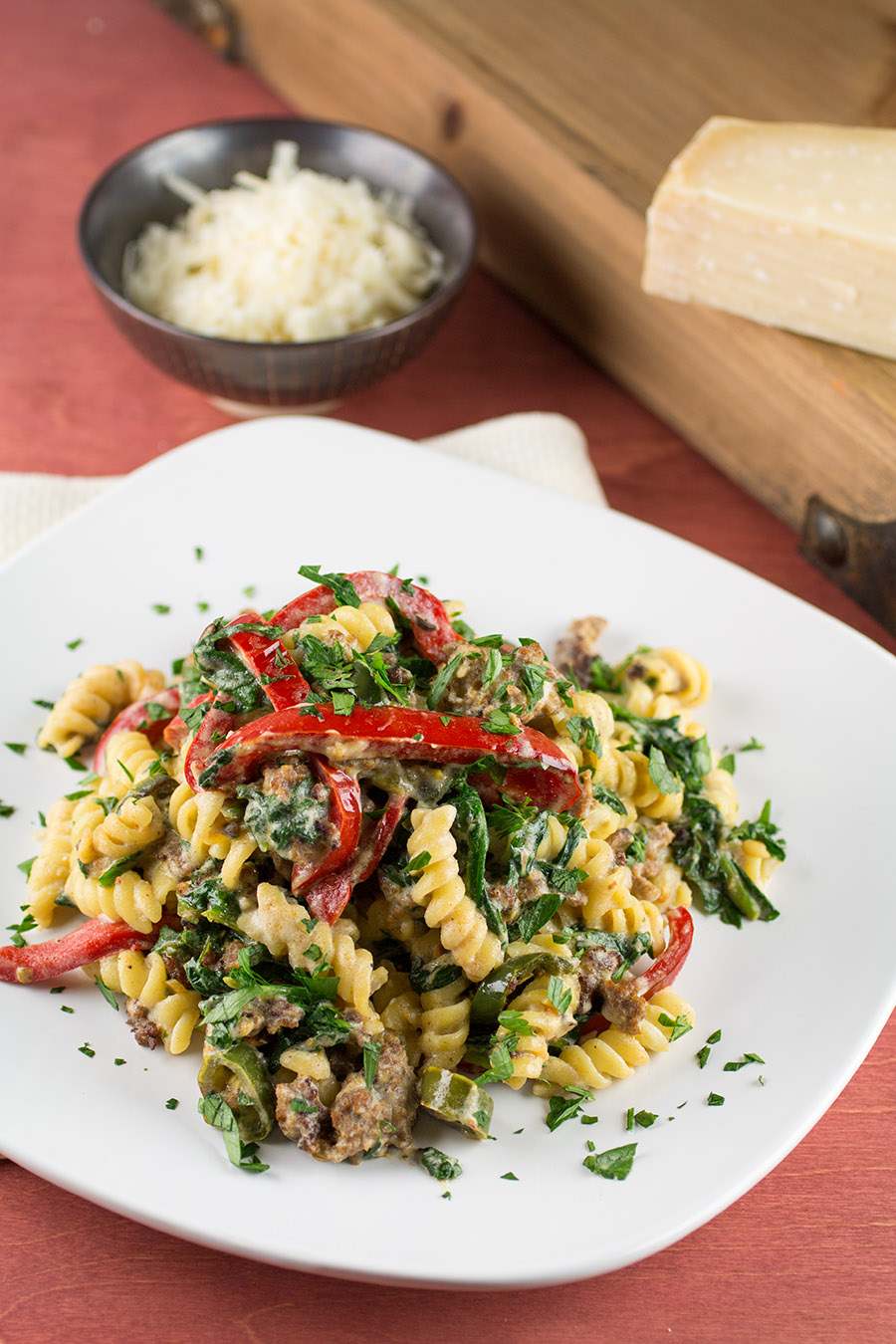 easy-spinach-and-ricotta-pasta-with-peppers-chili-pepper-madness