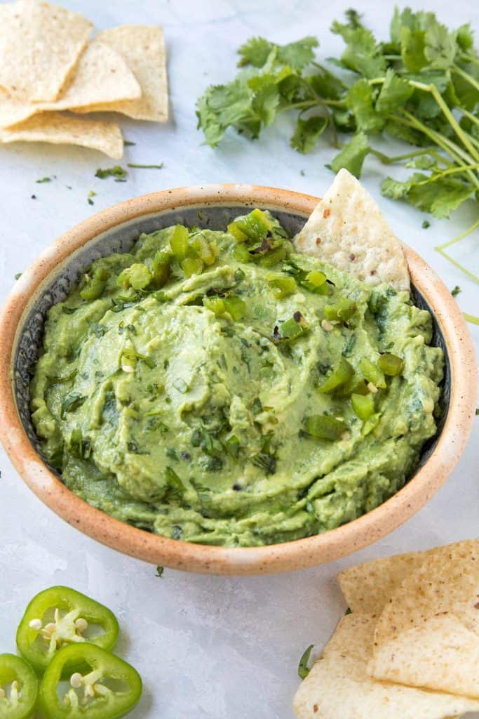 Creamy Roasted Jalapeno Guacamole - Chili Pepper Madness