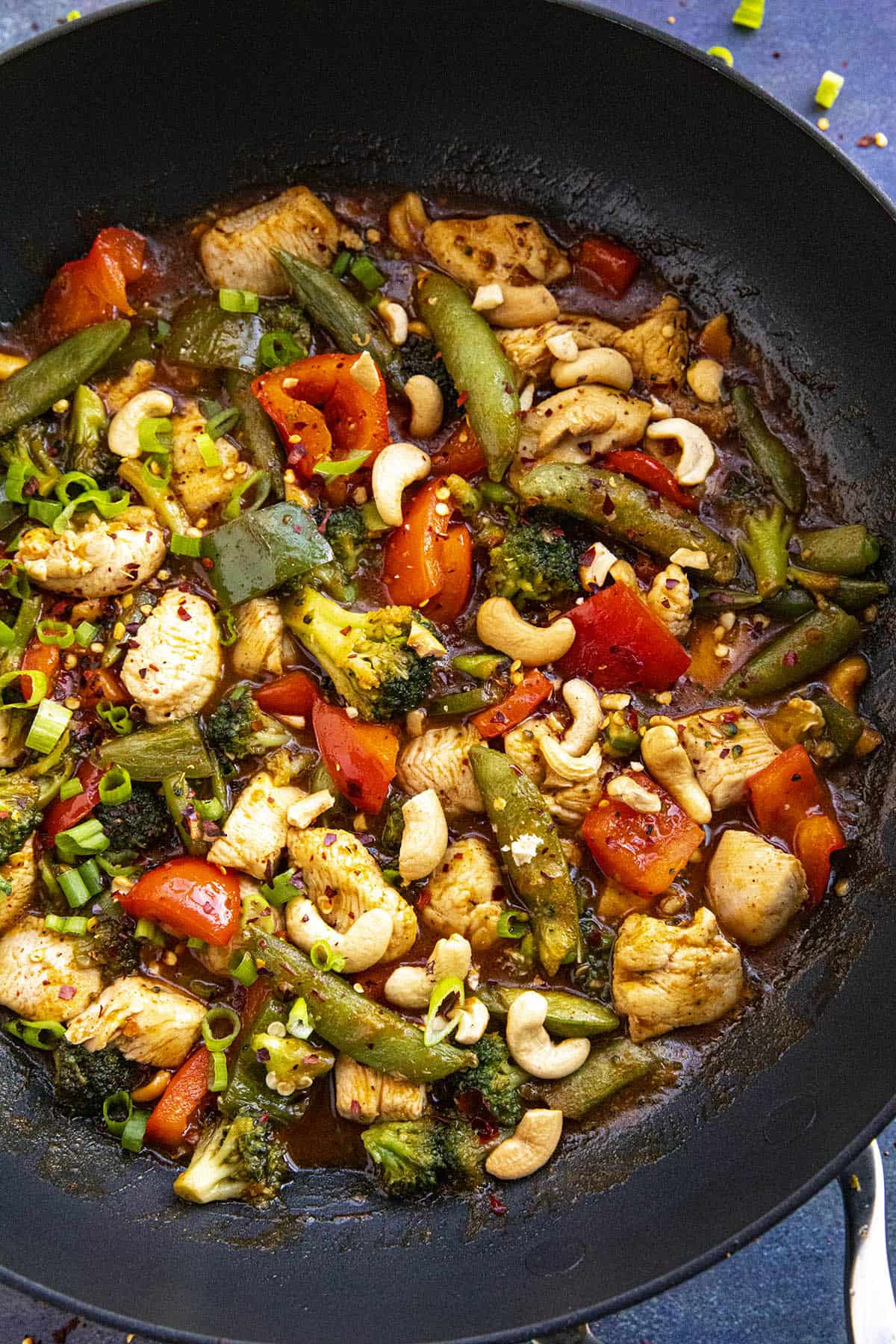Chicken Stir Fry in a pan