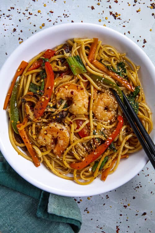 Lo Mein Noodles - Chili Pepper Madness