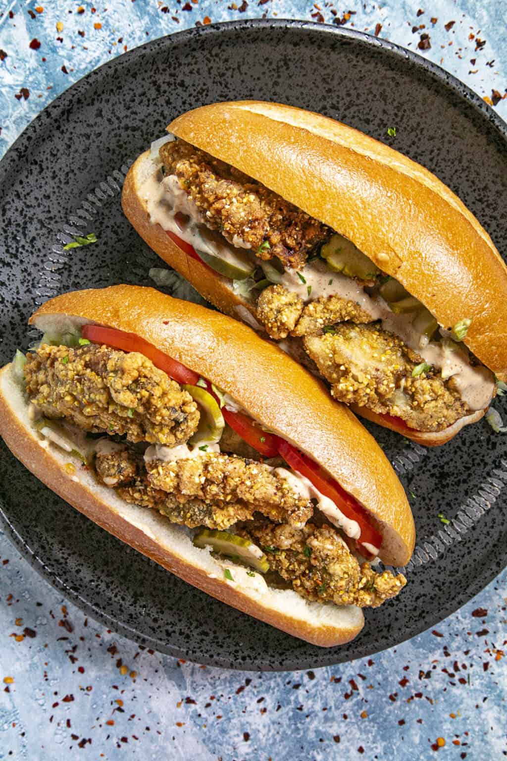 Oyster Po Boy Recipe - Chili Pepper Madness