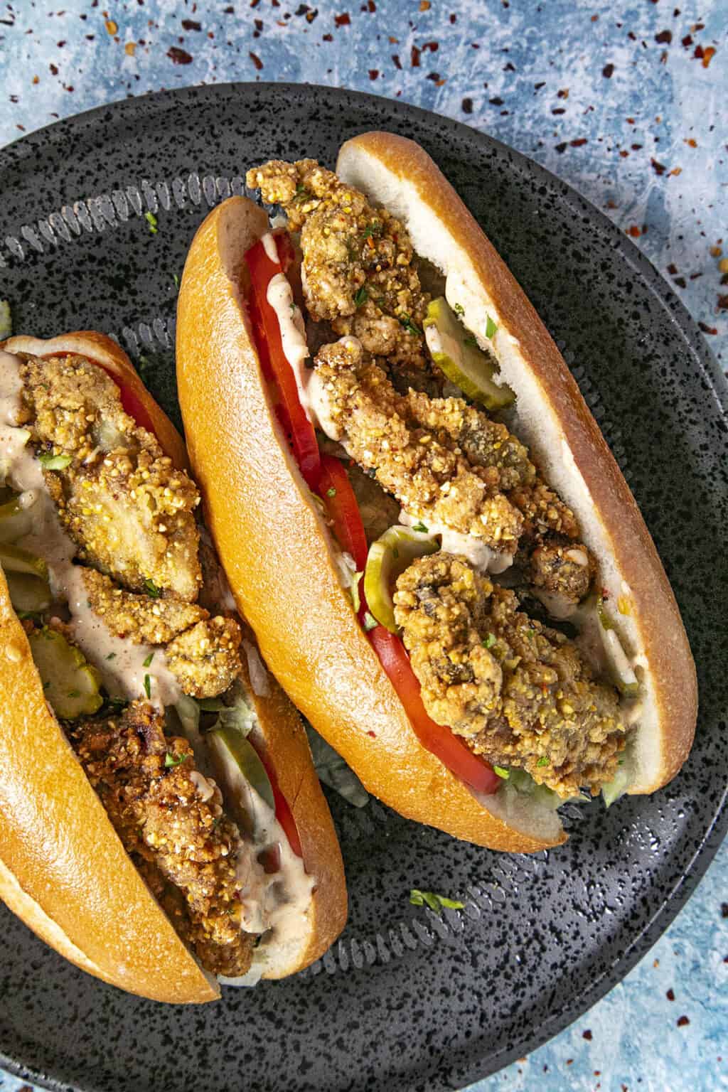 Oyster Po Boy Recipe - Chili Pepper Madness