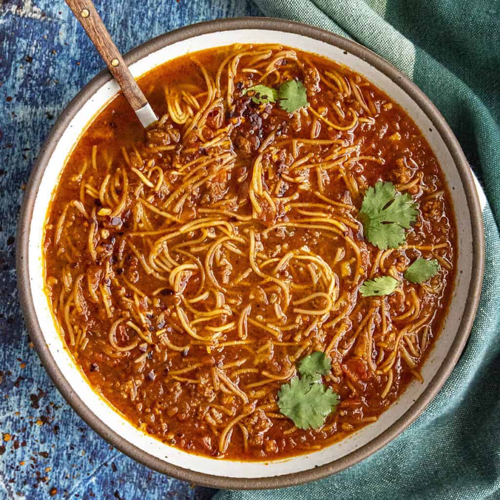 Sopa de Fideo (Mexican Noodle Soup) - Chili Pepper Madness