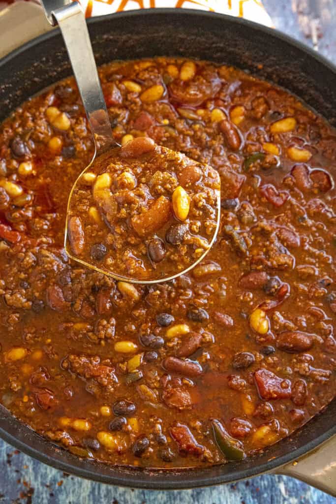 Three Bean Chili Recipe - Chili Pepper Madness