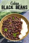 Cuban Black Beans Recipe (Frijoles Negros)