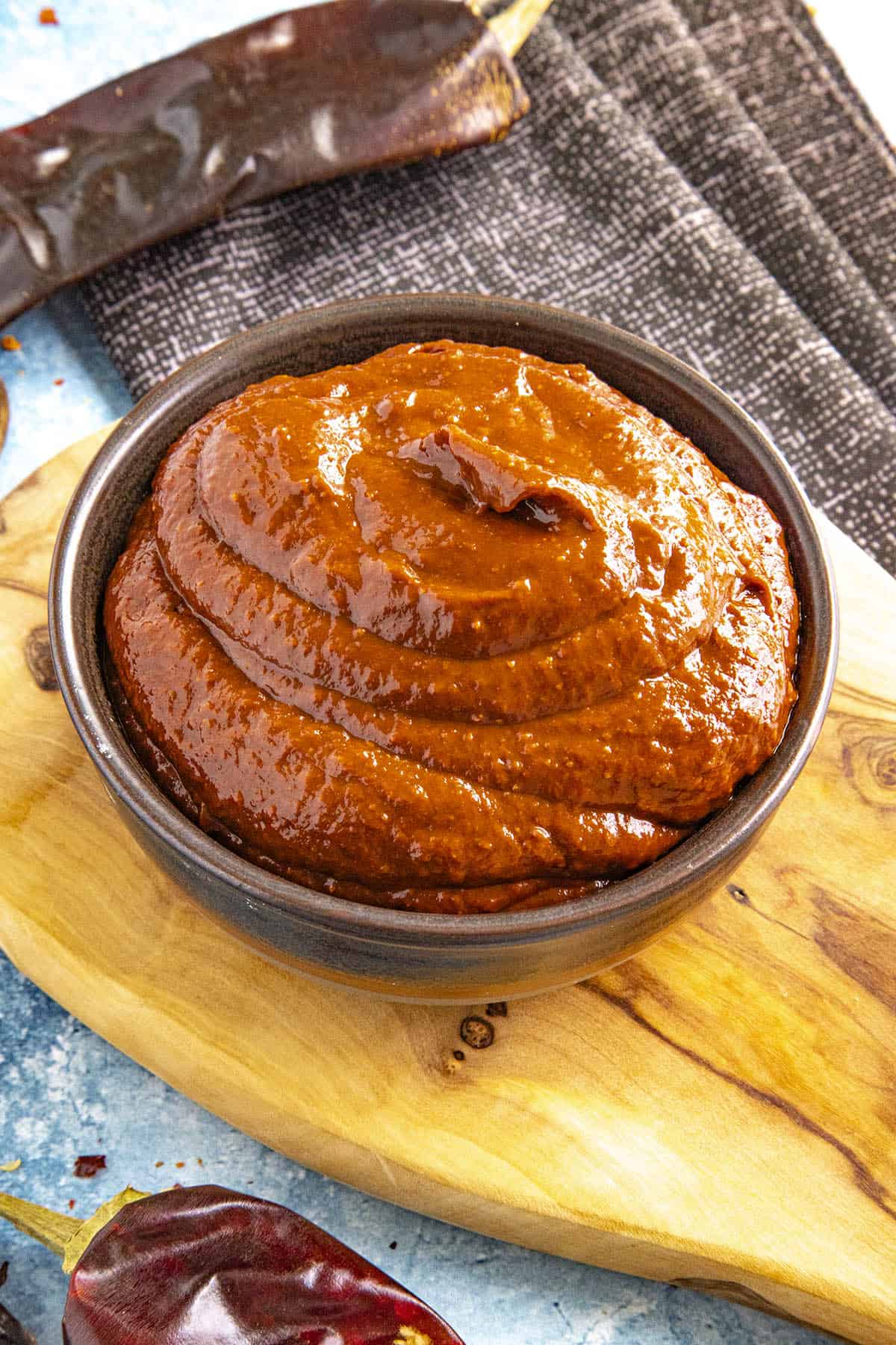 Harissa Paste in a bowl, ready to be used