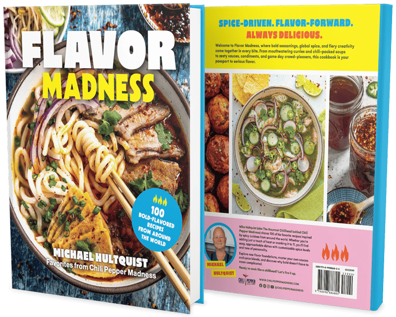 Flavor Madness Cookbook Cover - Front and Back